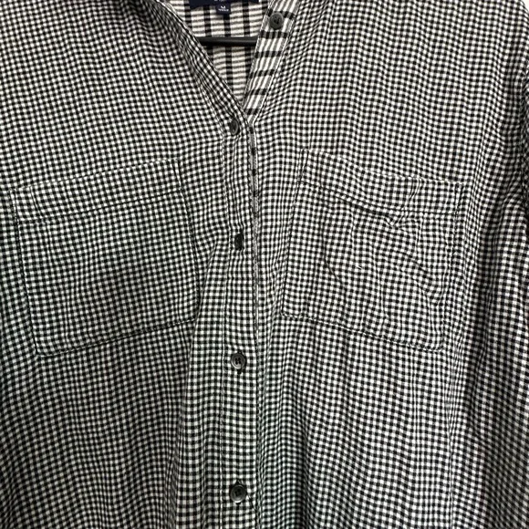 Madewell Black & White Gingham Button-Down Shirt - Picture 7 of 10